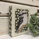 Mini Woodblock - Kookaburra