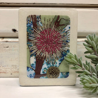Mini Woodblock - Sea Urchin Hakea