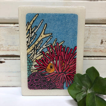Medi Woodblock - Clownfish Retreat