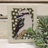 Mini Woodblock - Kookaburra